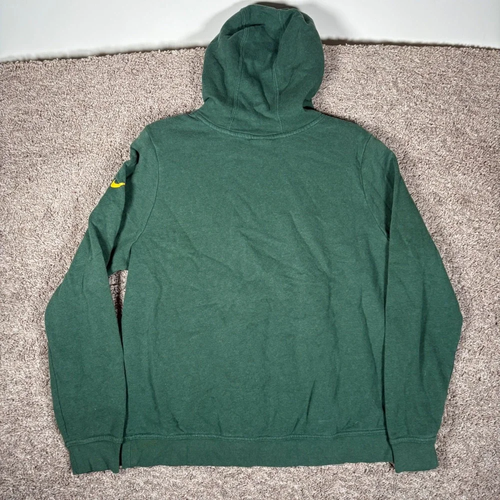Nike‎ Green Bay Packers NFL Hoodie Womens Large Green Yellow Pullover Sweatshirt